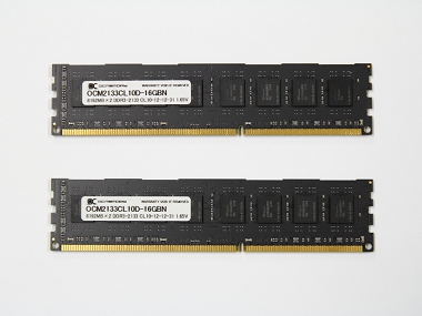 OCM2133CL10D-16GBN （DDR3-2133 CL10 8GB×2）