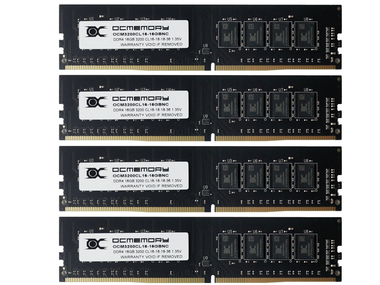 OCM3200CL16Q-64GBNC （DDR4-3200 CL16 16GB×4）
